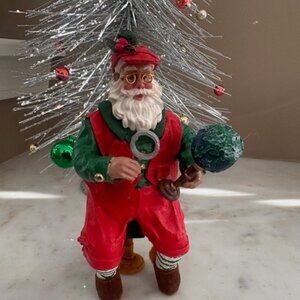 Classic Collectibles-"Santa Planning his trip" -1990's